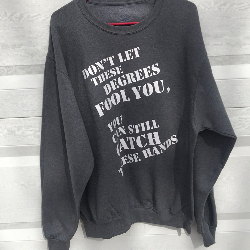 Funny Sweatshirt For  illegible Grads Size Large